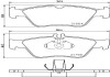 Тормозные колодки передние (19 мм) (система ATE) MB W202/208/210 2.0-6.0 92-04 HELLA 8DB 355 007-831 (фото 2)