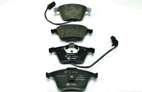 Передние тормозные колодоки (система ATE) (с дачиком износа) VAG A6 97-05 HELLA 8DB 355 009-141
