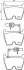 Тормозные колодки передние (16.5 мм) (система BREMBO) Audi A4 B7/B8 R8 05-15 HELLA 8DB 355 009-191 (фото 2)