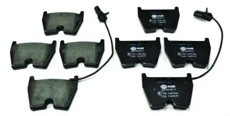 Тормозные колодки передние (16.5 мм) (система BREMBO) Audi A4 B7/B8 R8 05-15 HELLA 8DB 355 009-191