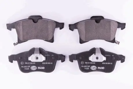 Тормозные колодки пер. Opel Astra F/G/H/Zafira A/B 94- (ATE) HELLA 8DB355009-221
