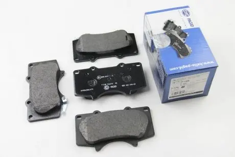 Тормозные колодки пер. Toyota Land Cruiser/Hilux VII/Lexus GX/ MITSUBISHI PAJERO 01- (sumitomo) HELLA 8DB355010-491