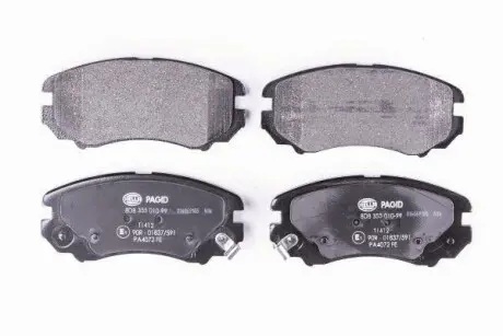 Тормозные колодки пер. Sonata 01-/Magentis 05- HELLA 8DB355010-991