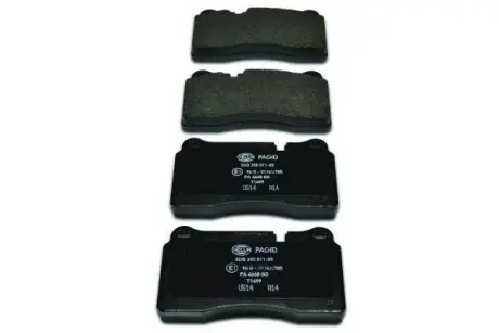 Тормозные колодки пер. VW Touareg 02-(brembo) HELLA 8DB355011-851