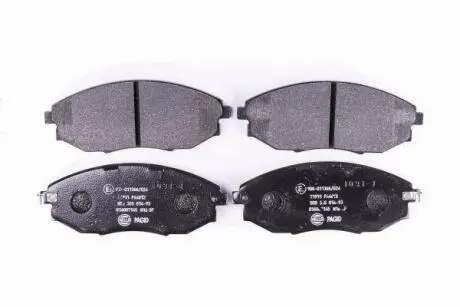 CHEVROLET Гальмівні колодки передн. Epica 06- HELLA 8DB 355 014-931
