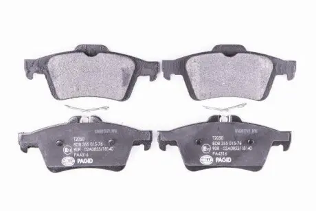 Тормозные колодки зад. Ford Focus II/C-Max 03-12 (ATE) HELLA 8DB355015-761