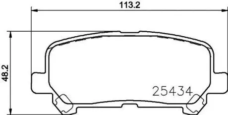 Колодки гальмівні дискові HELLA 8DB 355 020-601