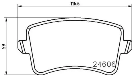 VW колодки гальмівні задн.Audi A4/5,Q5 07- HELLA 8DB 355 025-381