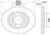 MITSUBISHI гальмівний диск передн. Pajero 90 - (276*24) HELLA 8DD 355 105-131 (фото 1)