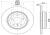 Тормозной диск зад. E60/E61 01-10 Pro HELLA 8DD355109-941 (фото 1)