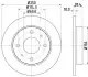PRO MITSUBISHI Гальмівний диск задн. COLT CZC VI 1.5 06, COLT VI 1.1, 1.3, 1.5 04-, SMART HELLA 8DD 355 111-531 (фото 1)