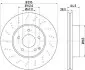 PRO DB Гальмівний диск передн.W204 07- HELLA 8DD 355 114-391 (фото 1)