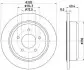 PRO JEEP Гальмівний диск задн. Grand Cherokee 92-99 HELLA 8DD 355 114-801 (фото 1)