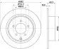 MITSUBISHI Тормозной диск задн.ASX,Outlander II 1.6/2.4 07- HELLA 8DD 355 115-491 (фото 1)