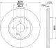 PRO BMW диск гальмівний передній Mini One, Cooper, Clubman 01- HELLA 8DD 355 115-871 (фото 1)