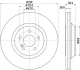 PRO DB гальмівний диск задн. W221, C216 HELLA 8DD 355 116-281 (фото 1)