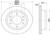 PRO MITSUBISHI Гальмівний диск задн. Pajero 00- HELLA 8DD 355 118-651 (фото 1)