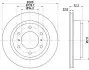PRO MITSUBISHI Гальмівний диск задн. Pajero 00- HELLA 8DD 355 118-651 (фото 1)