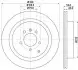 PRO LAND ROVER Гальмівний диск задн. DISCOVERY IV, RANGE ROVER SPORT I HELLA 8DD 355 118-781 (фото 1)