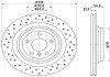 PRO HIGH CARBON DB диск гальмівний задн.GLE W166 11- HELLA 8DD 355 122-551 (фото 1)