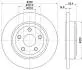 JEEP диск гальмівний задній Grand Cherokee (17) HELLA 8DD 355 122-671 (фото 1)