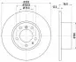 PRO HIGH CARBON BMW диск гальмівний передн.5-serie E34 88- HELLA 8DD 355 127-021 (фото 1)