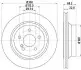 PRO HIGH CARBON DB гальмівний диск задн. (вентил.) (300*22) W211 02- HELLA 8DD 355 129-791 (фото 1)