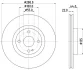 PRO HIGH CARBON MAZDA гальмівний диск передн. MX-5 15-, FIAT 124 Spider HELLA 8DD 355 131-921 (фото 1)