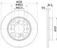 PRO SUZUKI диск гальм. задн. SWIFT 17- HELLA 8DD 355 132-041 (фото 1)