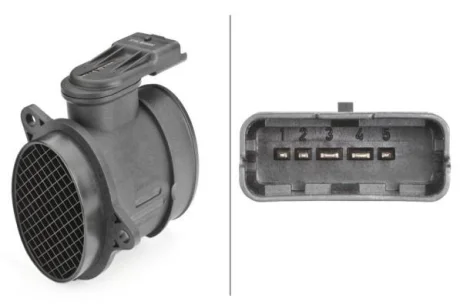 CITROEN Витратомір повітря Berlingo,Jumpy,C2/3/4/5,Fiat Scudo,Ford Fiesta,Focus,Mazda,Peugeot,Volvo HELLA 8ET 009 142-541