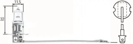 Лампа розжарювання, H3 24V 70W PK 22s HELLA 8GH002090-251 (фото 1)