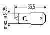 Автолампа BA9S 12V 6WT6W H6W 12V6W HELLA 8GH007643-121 (фото 2)