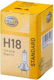 Лампа накаливания H18 12V 65W (цоколь PY26d-1) HELLA 8GH 217 337-101