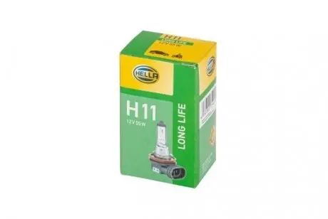 Лампочка Н11 12В 55Вт (цоколь PGJ19-2) (Long Life) HELLA 8GH 223 498-351