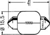 Лампа накаливания, фонарь освещения номерного знак 12V 18W софита SV8.5 HELLA 8GM002091141 (фото 2)