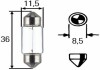 Лампа розжарювання HEAVY DUTY C5W 24V 5W SV 8,58 8GM002092241