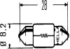 Автолампа SV7-8 12V 12V3W M12VCP10 HELLA 8GM002094-121 (фото 2)