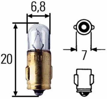 J, 24 V, BA 7 s Автолампа HELLA 8GP 002 066-241