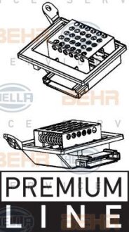 Резистор вентилятора отопителя (реостат печки) MB Vito W639 HELLA 9ML 351 332-201