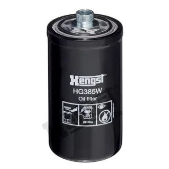 Гідравлічний фільтр (фільтр, що вгвинчується) ABG SD200DX, SD200F AG CHEM 1254, 544 AGCO R42, R62, R72 AMMANN ASC 110 D, ASC 150 D BELL 310 SG, 315 SG BOMAG BW12R, BW284 CASE IH 1660, 1840 HENGST FILTER HG385W