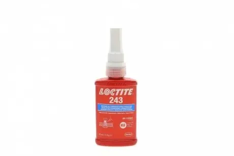 LOCTITE 243, 50ML Фіксатор різьби (синій) (середньої фіксації), макс. діаметр різьби М36 Henkel 1335863