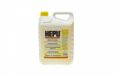 Антифриз (желтый) G11 (5L) (1:1=-38°) HEPU P999-YLW-005