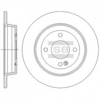 Диск тормозной Hi-Q (SANGSIN) SD1087