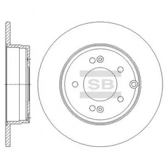 Диск гальмівний Hi-Q (SANGSIN) SD1099