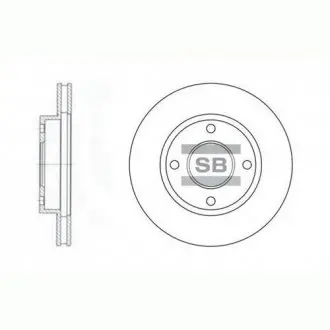 Гальмівний диск Hi-Q (SANGSIN) SD3027