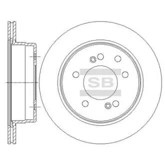 Гальмівний диск Hi-Q (SANGSIN) SD3043