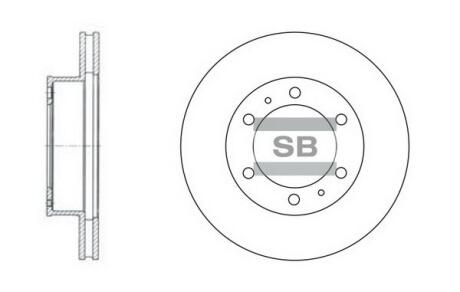 Гальмівний диск Hi-Q (SANGSIN) SD4011