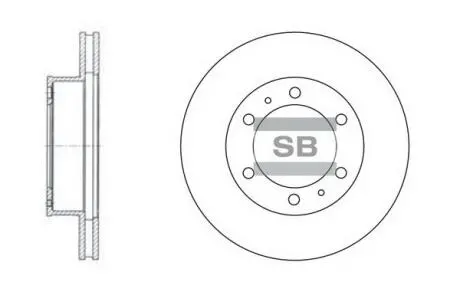 Гальмівний диск Hi-Q (SANGSIN) SD4011