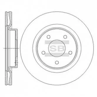 Диск тормозной Hi-Q (SANGSIN) SD4223