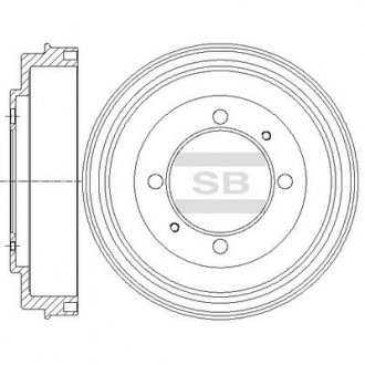 Диск тормозной Hi-Q (SANGSIN) SD4318